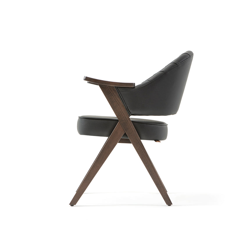 Reštauračná stolička Robert s voliteľným čalúnením a morením