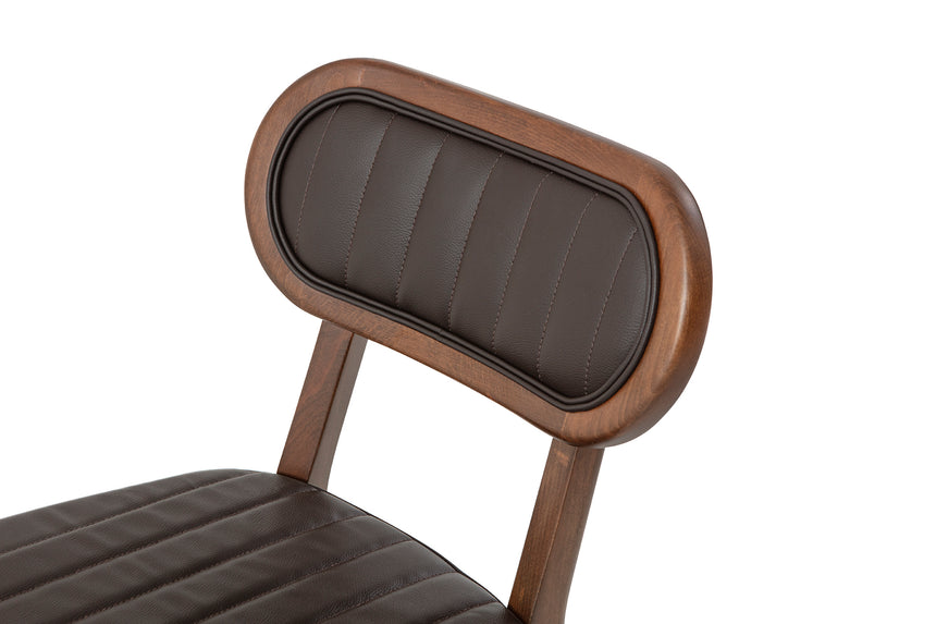 Reštauračná stolička Evans, s voliteľným čalúnením, morená 