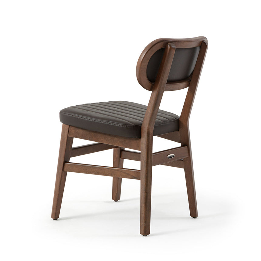 Reštauračná stolička Evans, s voliteľným čalúnením, morená 