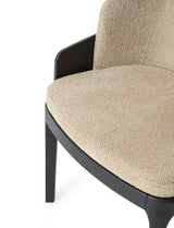 Reštauračná stolička Kyle s voliteľným čalúnením a morením