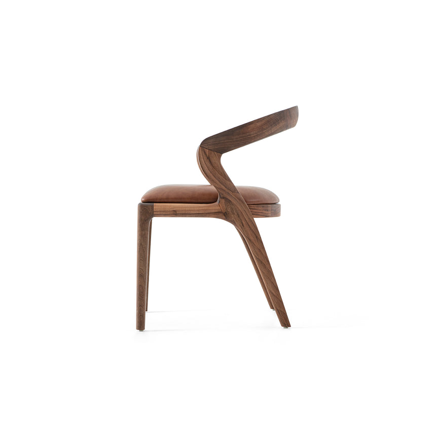 Reštauračná stolička Isla s voliteľným čalúnením a morením 