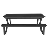 Jedálenský stôl Darby s lavicami, antracit