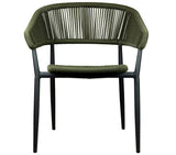 Záhradná stolička Jacco, zelená