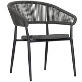 Záhradná stolička Jacco, sivá