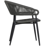 Záhradná stolička Jacco, sivá