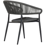 Záhradná stolička Jacco, sivá