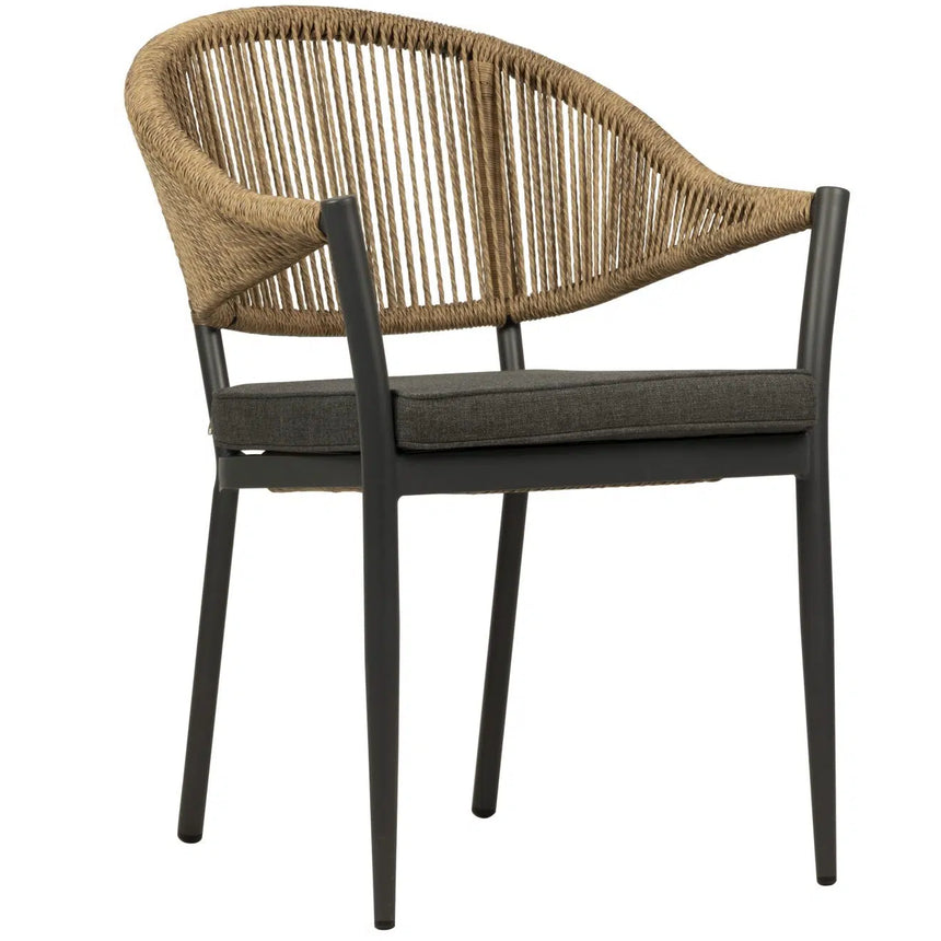 Záhradná stolička Lion, prírodná farba