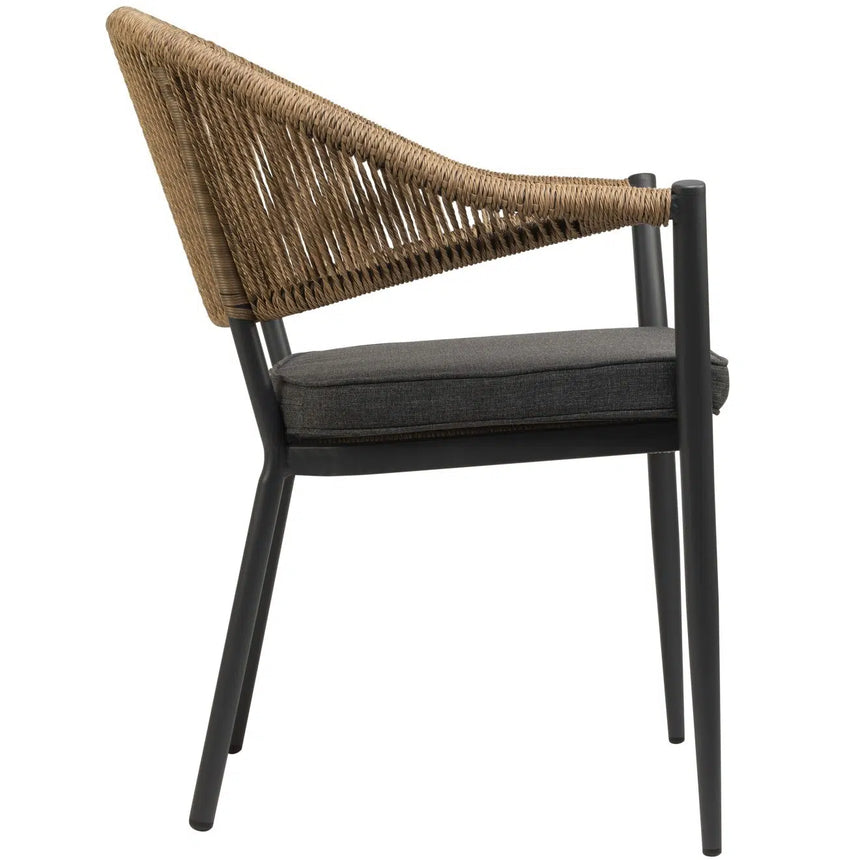 Záhradná stolička Lion, prírodná farba