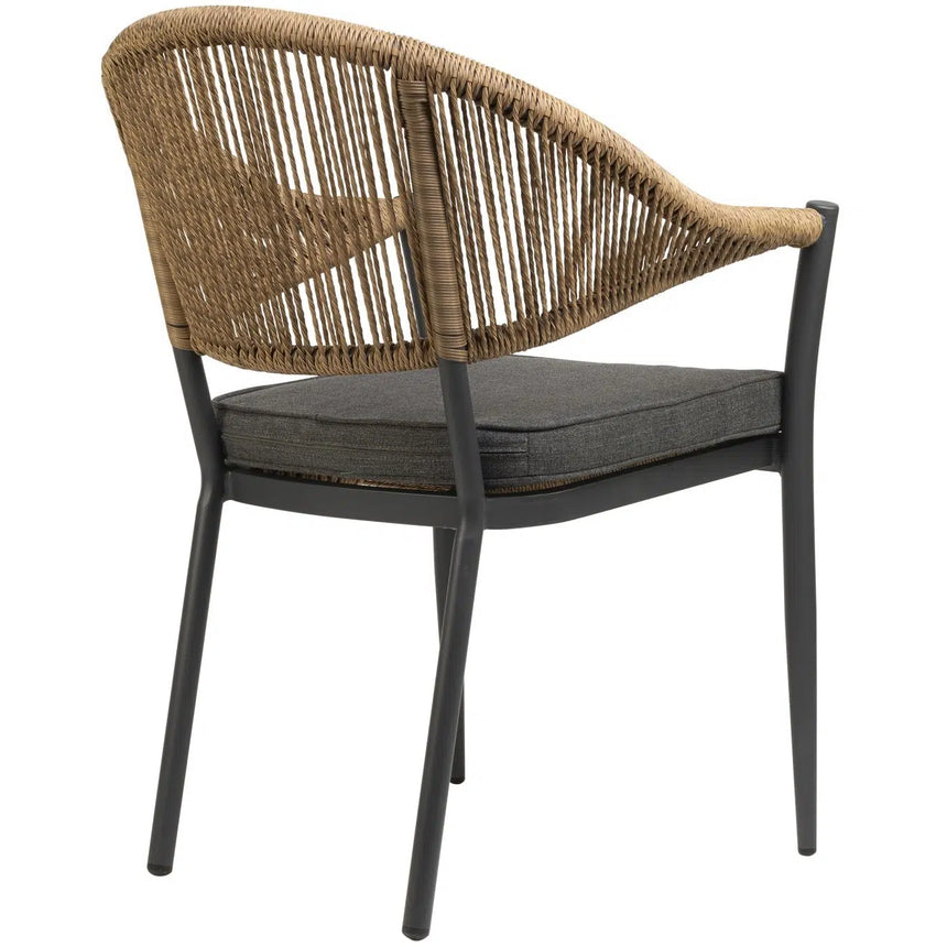 Záhradná stolička Lion, prírodná farba