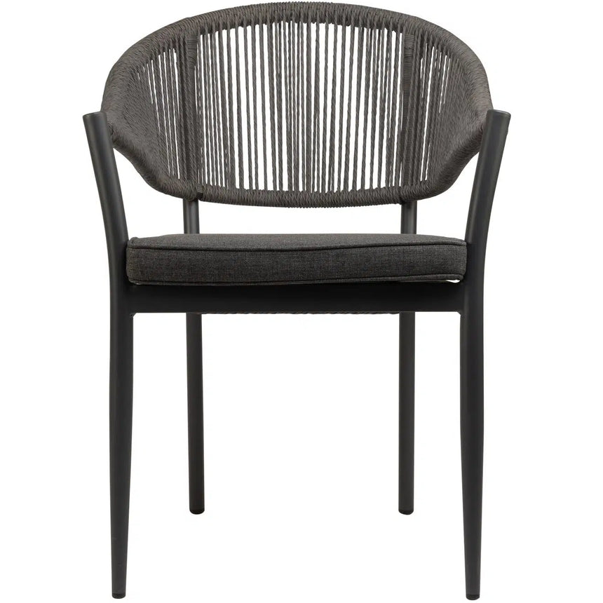 Záhradná stolička Lion, sivá