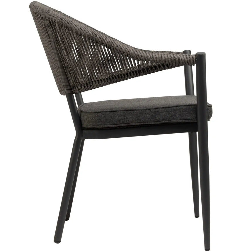 Záhradná stolička Lion, sivá