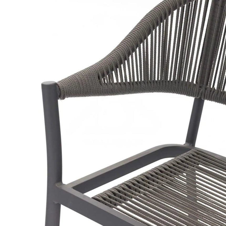 Záhradná stolička Lion, sivá