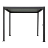 Reflect Standard 3×4 m bioklimatikus alumínium pergola – antracit, 8 cm-es oszlopokkal