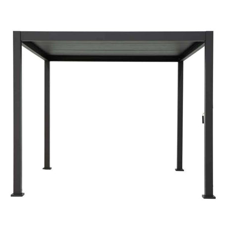 Reflect Prémium 3×3 m bioklimatikus alumínium pergola – antracit, 11 cm-es oszlopokkal