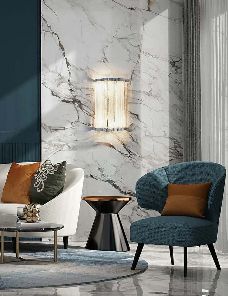 Nástenná lampa Atlanta Wall 2 – hliník, oceľ