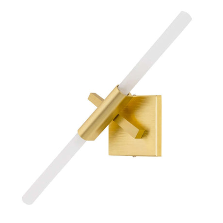 Nástenná lampa Candelabr zlatá – hliník, sklo