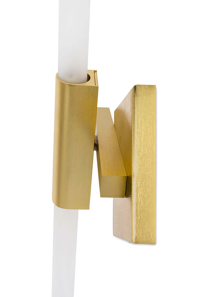 Nástenná lampa Candelabr zlatá – hliník, sklo