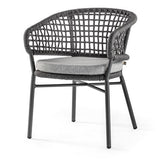 Grattoni záhradná stolička Atol antracitová