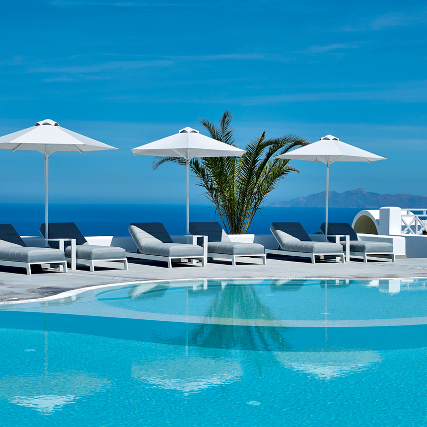 Záhradné ležadlo Grattoni Bite, biele