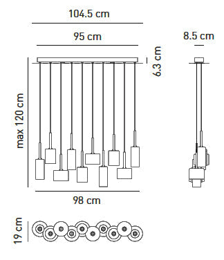 Replika lustra CM Bottle
