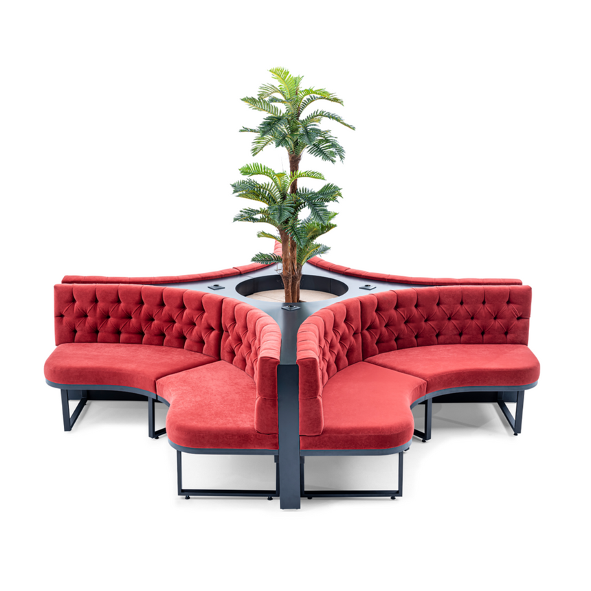 Modulárna reštauračná lavica Corfu vo výbere farieb