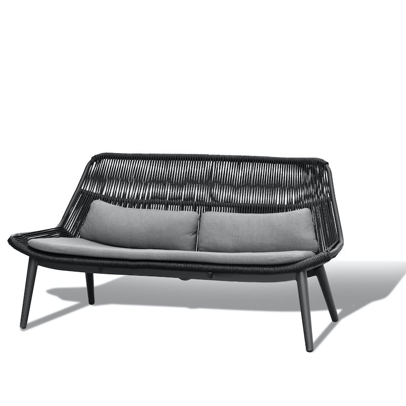 Záhradná súprava Grattoni Como pre 4 osoby, antracitová