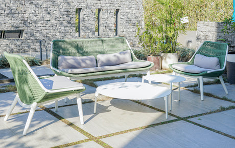 Záhradná súprava Grattoni Como pre 4 osoby, zelená