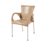 Plastová stolička OT Beverly s nohami z eloxovaného hliníka