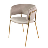 Jedálenská stolička Mia vo farbe Camel