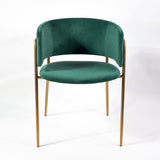 Jedálenská stolička Mia v zelenej farbe