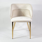 Jedálenská stolička KL Violet s výstužou v krémovej farbe