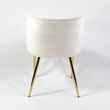 Jedálenská stolička KL Violet s výstužou v krémovej farbe