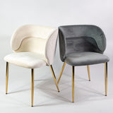 Jedálenská stolička KL Violet s vystužením v sivej farbe