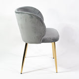 Jedálenská stolička KL Violet s vystužením v sivej farbe