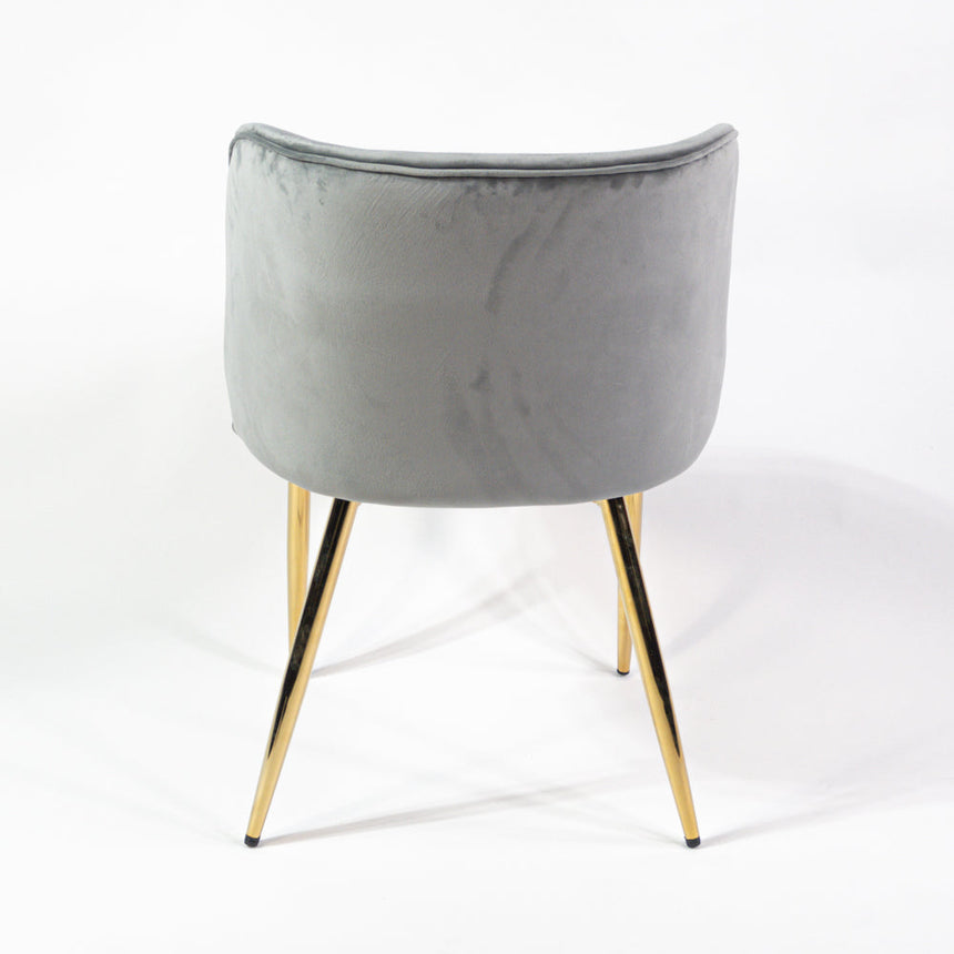 Jedálenská stolička KL Violet s vystužením v sivej farbe