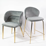 Jedálenská stolička KL Violet s vystužením v sivej farbe