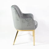 Jedálenská stolička KL Nolan prémiovej kvality v sivej farbe