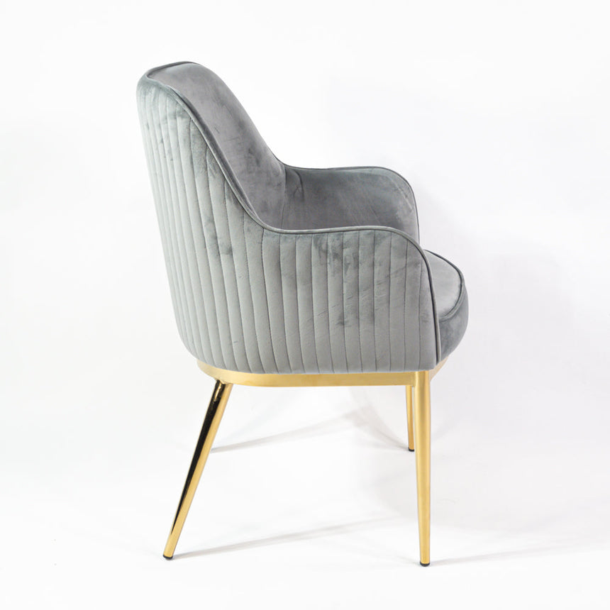 Jedálenská stolička KL Nolan prémiovej kvality v sivej farbe