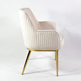 Prémiová jedálenská stolička KL Nolan v krémovej farbe