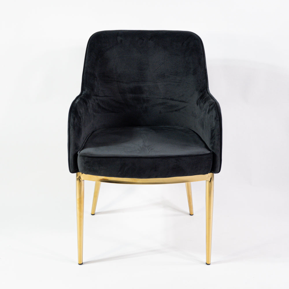 Prémiová jedálenská stolička KL Nolan v čiernej farbe