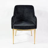 Prémiová jedálenská stolička KL Nolan v čiernej farbe