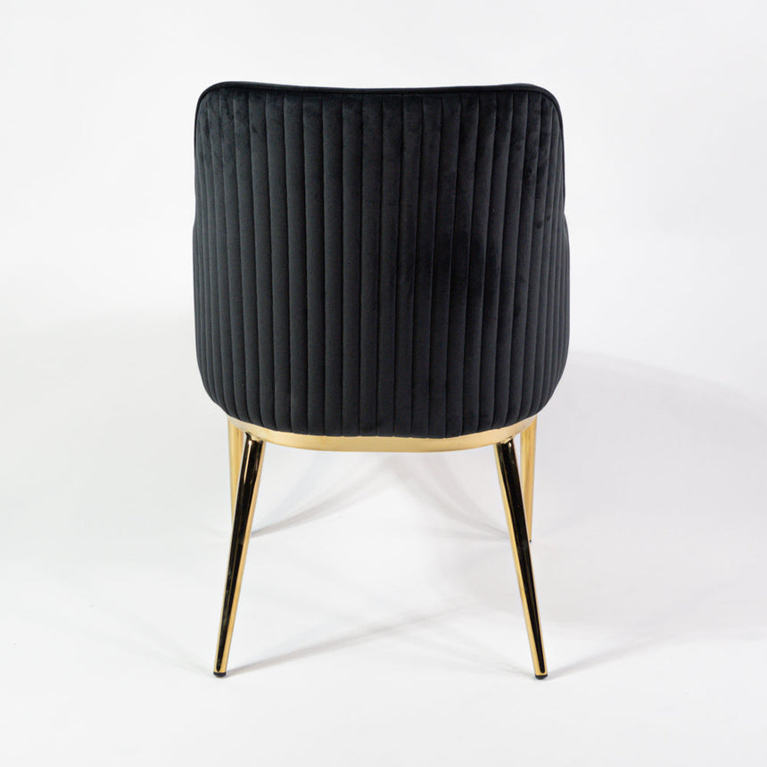 Prémiová jedálenská stolička KL Nolan v čiernej farbe