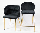 Jedálenská stolička KL Violet Reinforced v čiernej farbe - Showroom Pieces