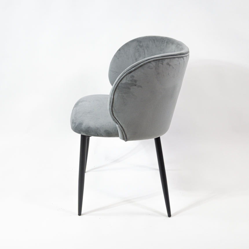 Jedálenská stolička KL Violet, sivá, 6-dielna ponuka