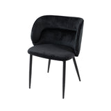 Jedálenská stolička KL Violet, čierna, 6-dielna ponuka