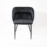 Jedálenská stolička KL Violet, čierna, 6-dielna ponuka