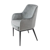 Prémiová jedálenská stolička KL Nolan v sivej farbe, zimná edícia