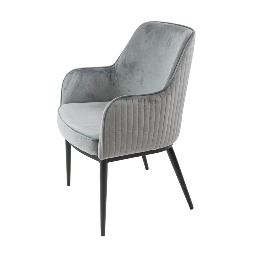 Prémiová jedálenská stolička KL Nolan v sivej farbe, zimná edícia