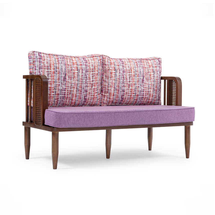 Prútená reštauračná lavica Gloria, dostupná vo výbere farieb