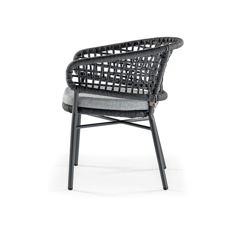 Grattoni záhradná stolička Atol antracitová